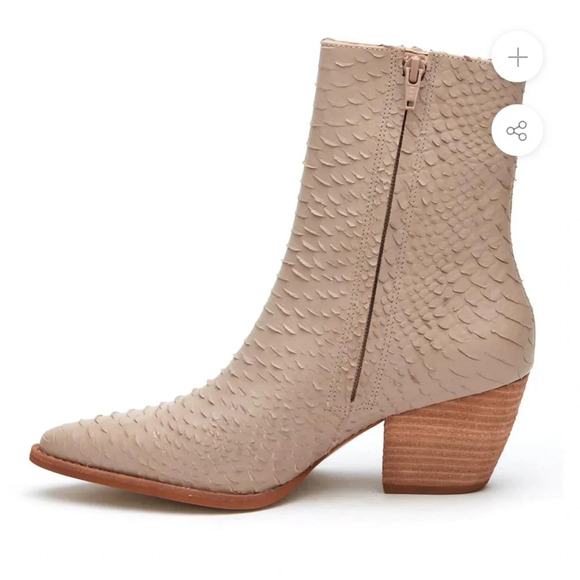 Matisse Caty Ankle Boot - Ivory Snake - Picture 4 of 13